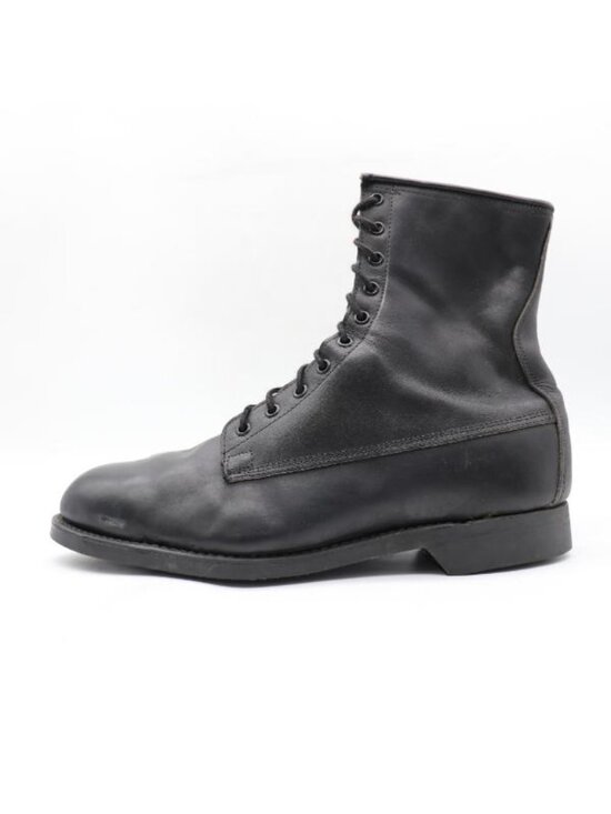Addison Shoe Co Combat Boots Men\'s 12 W Steel Toe Black Military Shoes main image 10